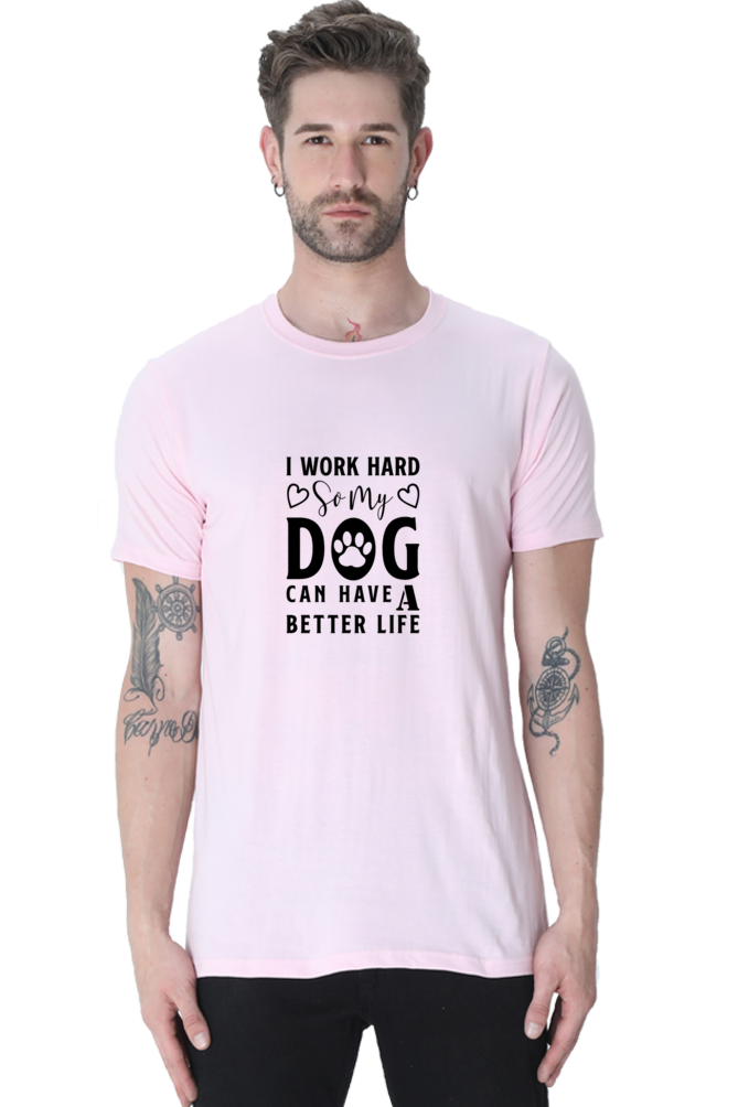 Classic T-shirt - I work hard for my dog