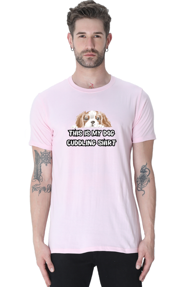 Classic T-shirt - Cuddling dog shirt