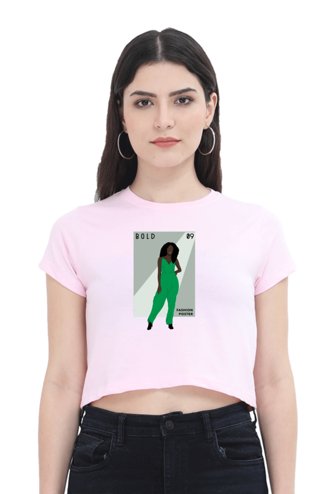 Women's Crop Top - Fashionista Bold