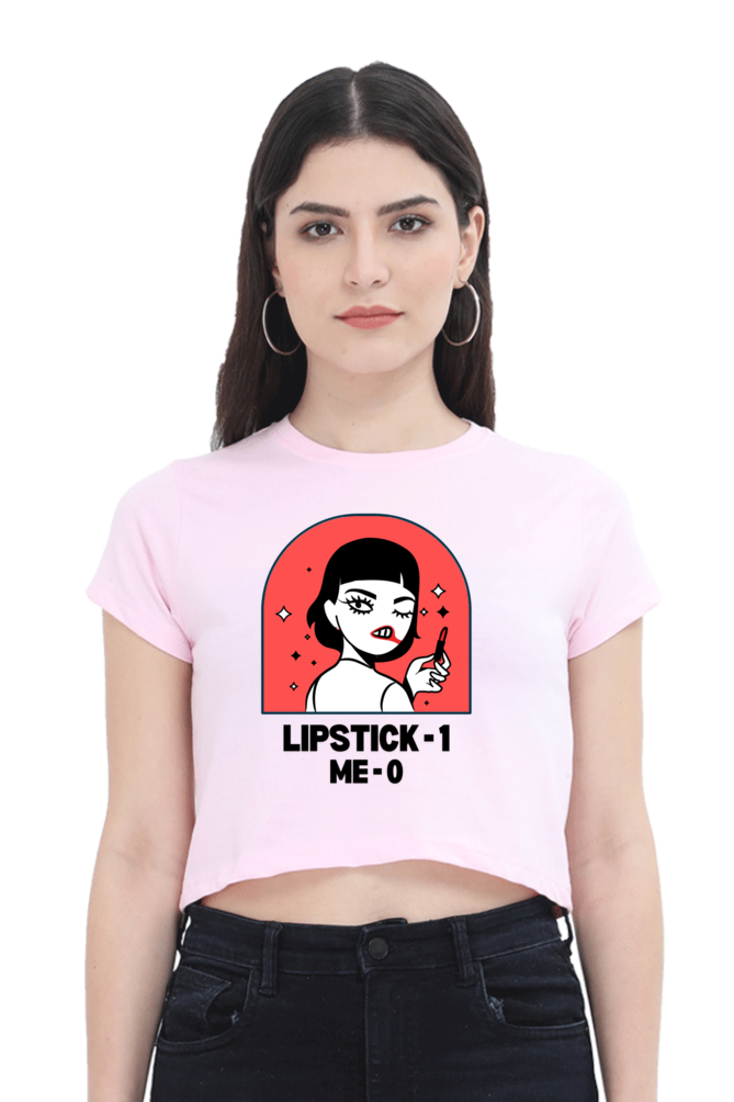 Women's Crop Top - Lipstick