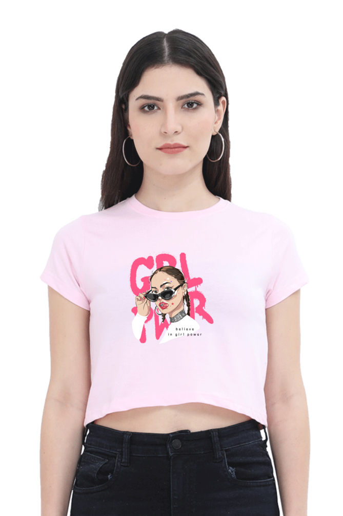 Women's Crop Top - Girl Power, Shades!