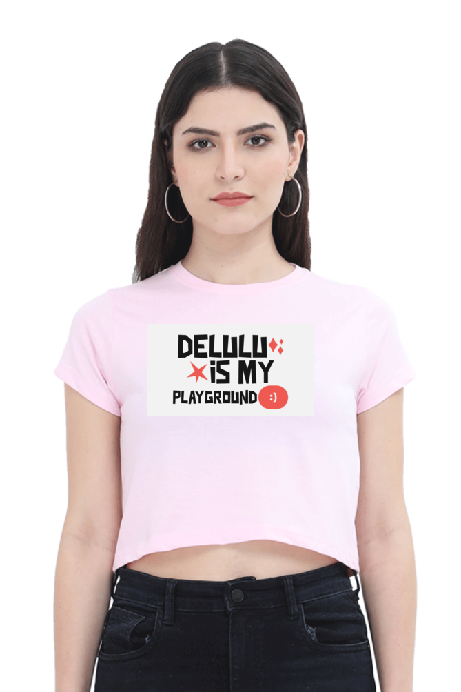 Women's Crop Top - Delulu playground