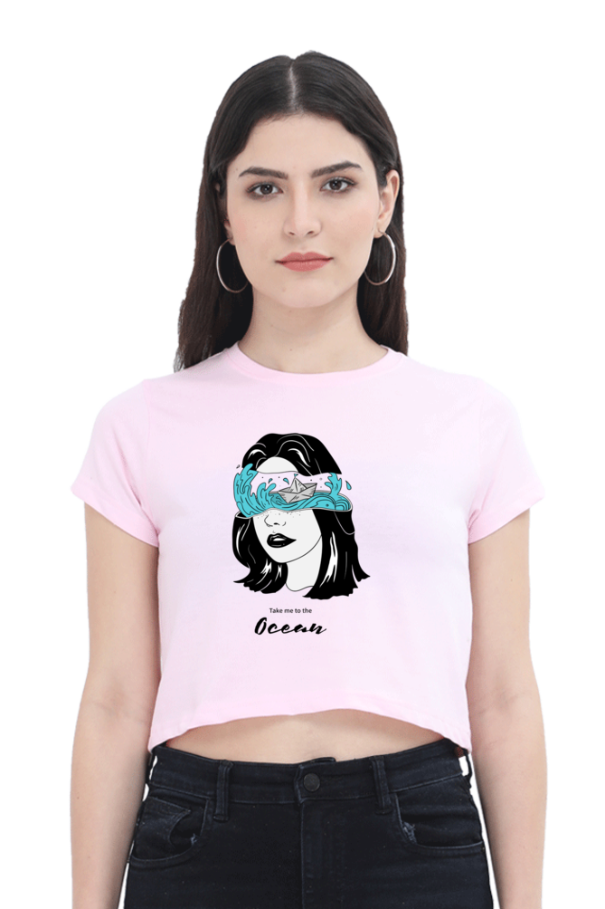 Women's Crop Top - Take me to the ocean