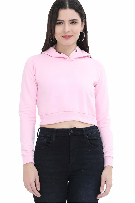 Women's Crop Hoodie - Plain