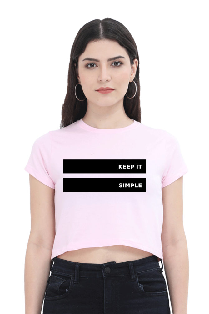 Women's Crop Top - Keep it simple!