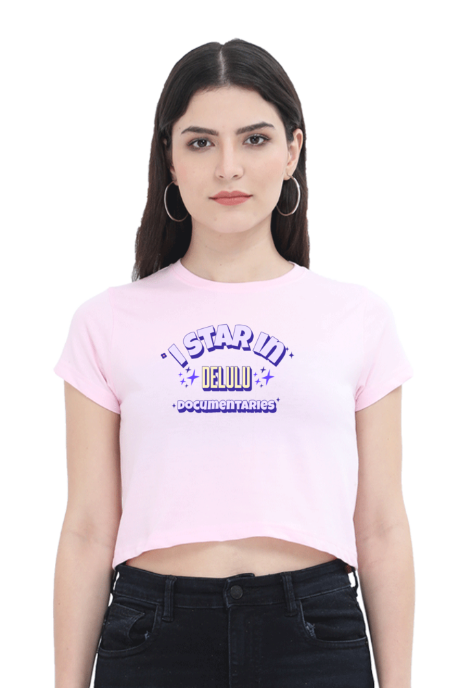 Women's Crop Top - Delulu documentaries