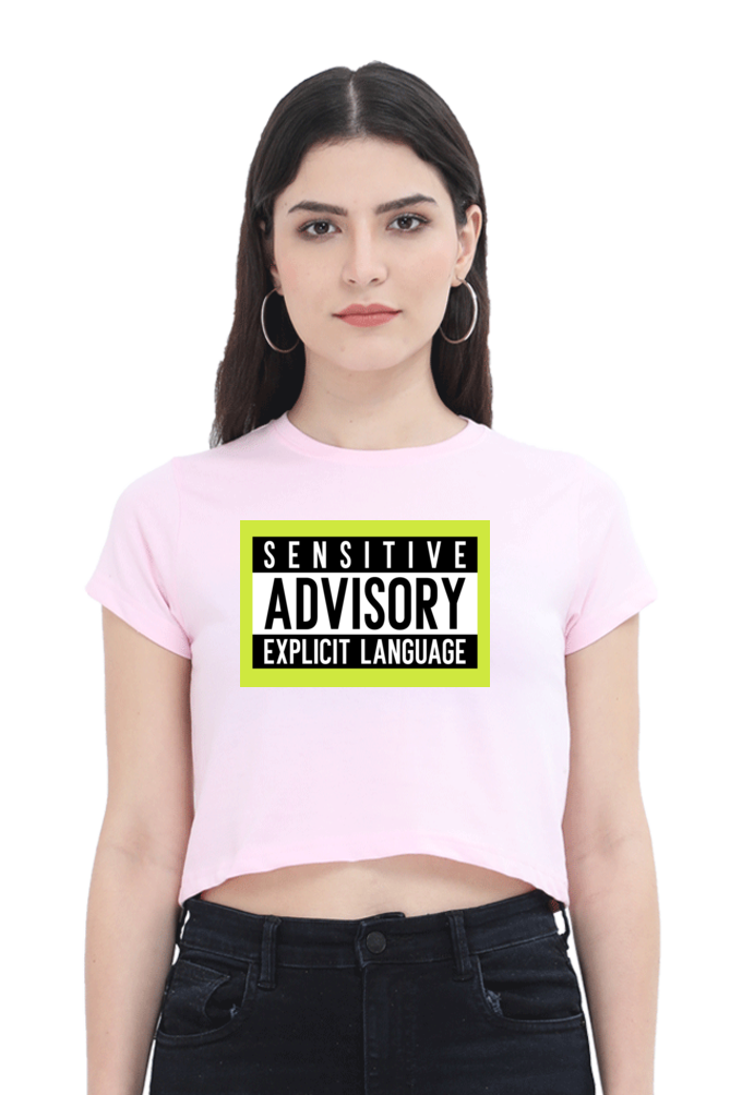 Women's Crop Top - Sensitive advisory