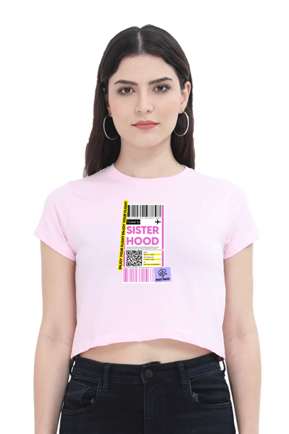 Women's Crop Top - Sisterhood label