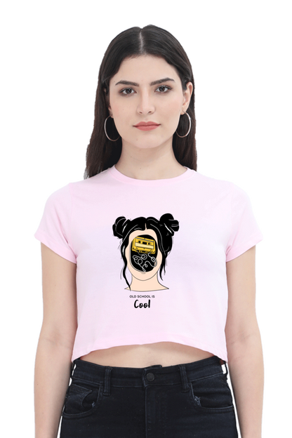 Women's Crop Top - Woman music