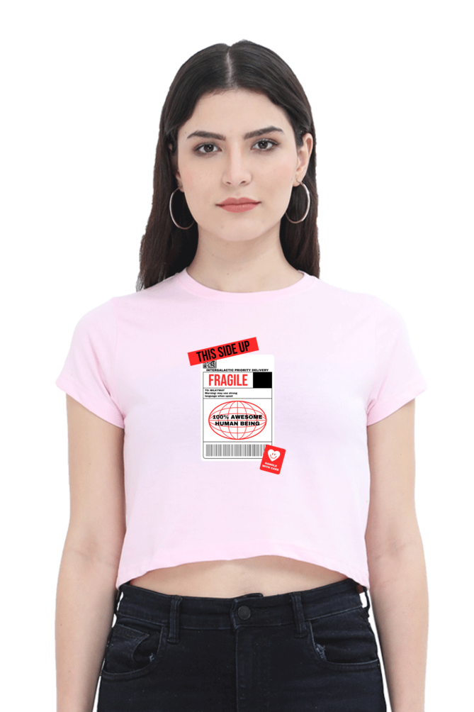 Women's Crop Top - Fragile