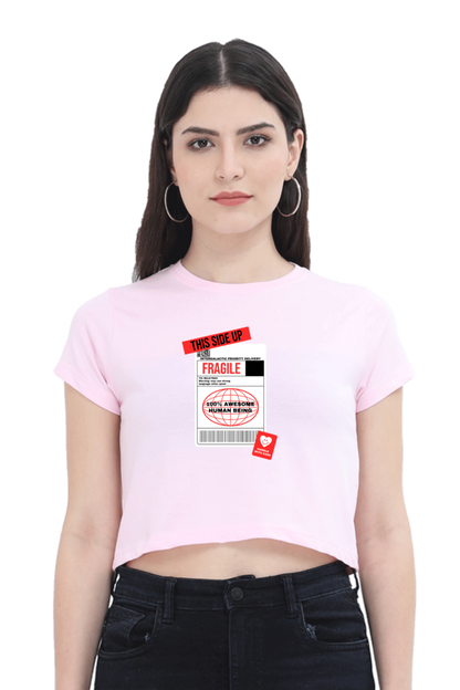 Women's Crop Top - Fragile