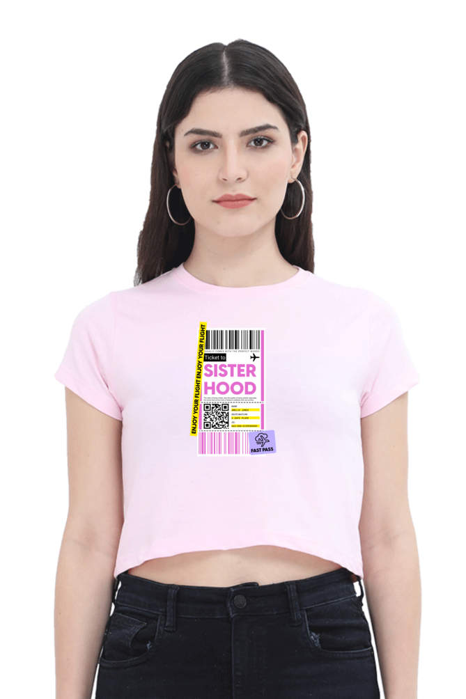 Women's Crop Top - Sisterhood label