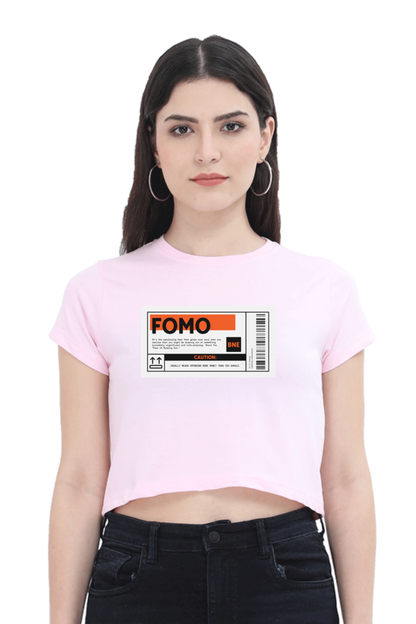 Women's Crop Top - FOMO label