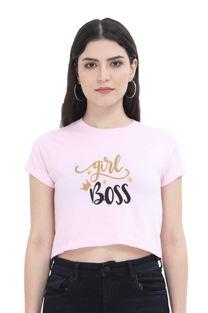 Women's Crop Top - Girl Boss Sparkles