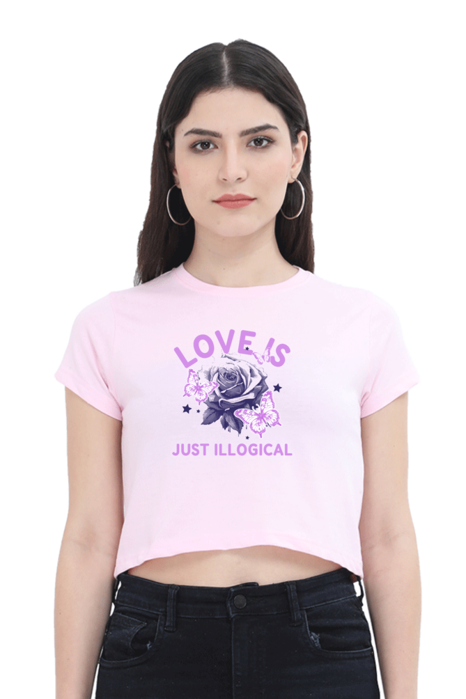 Women's Crop Top - Love is just illogical