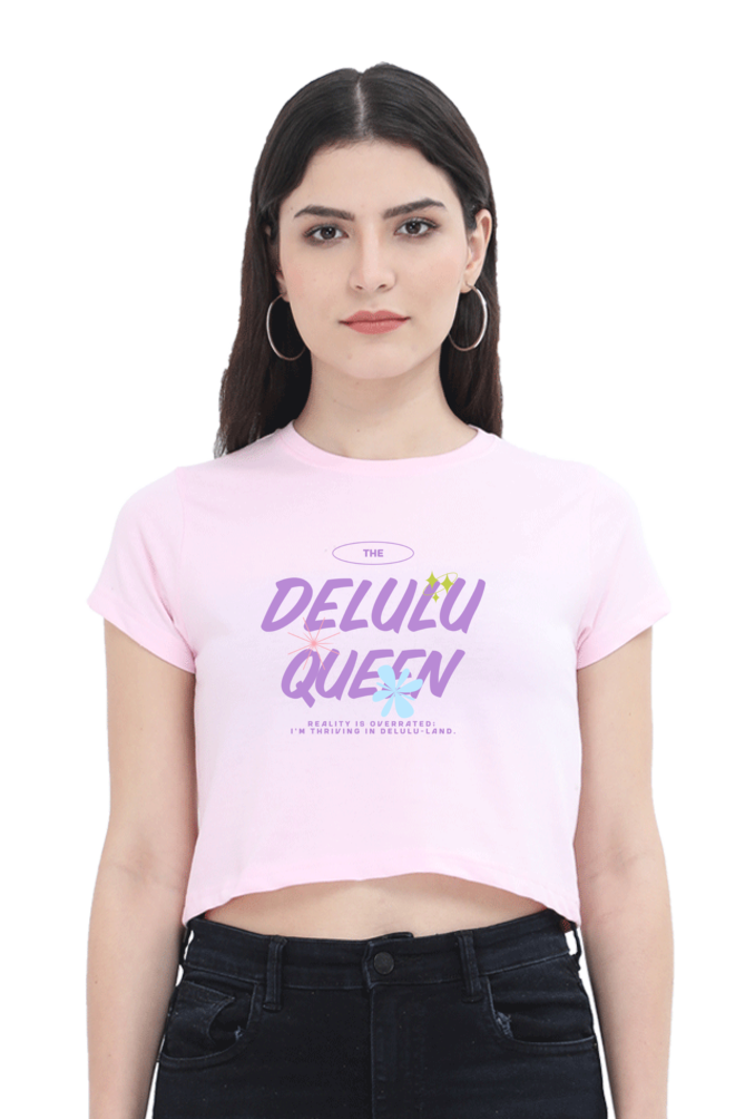 Women's Crop Top - Delulu queen