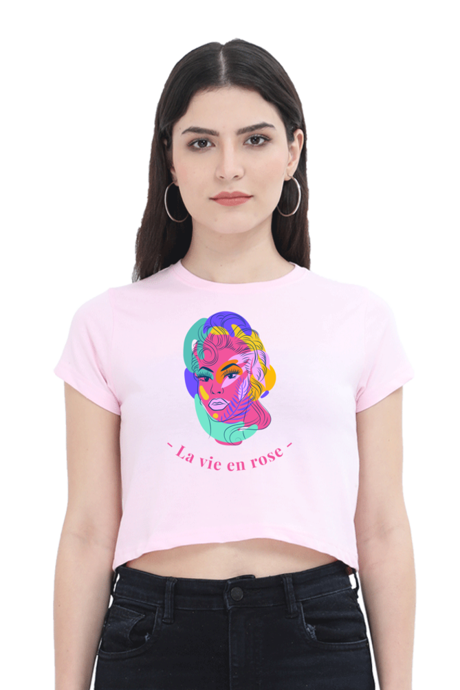 Women's Crop Top - En rose