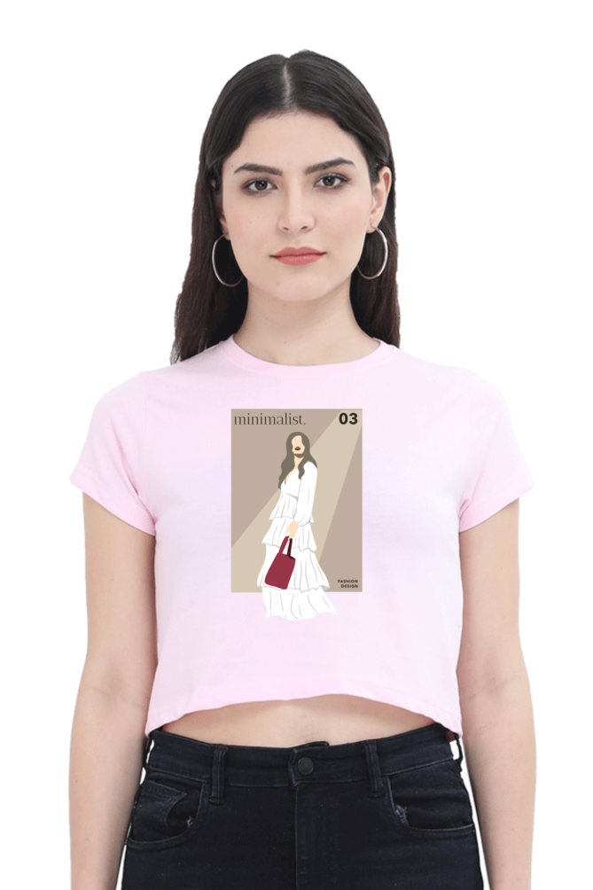 Women's Crop Top - Fashionista Minimalist