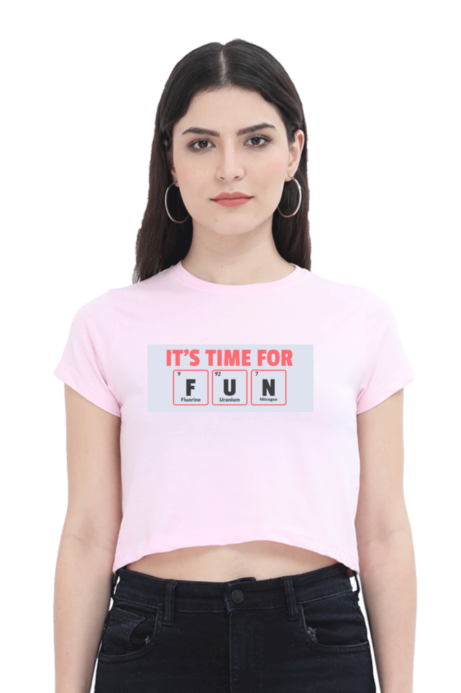 Women's Crop Top - It's time for fun