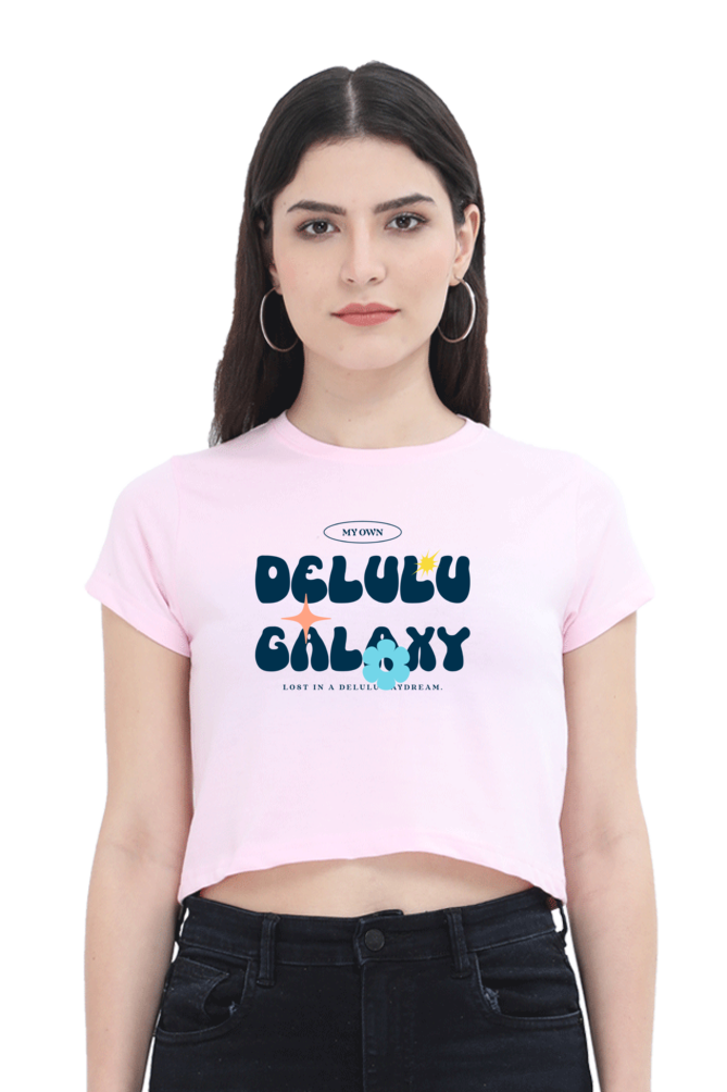 Women's Crop Top - Delulu galaxy