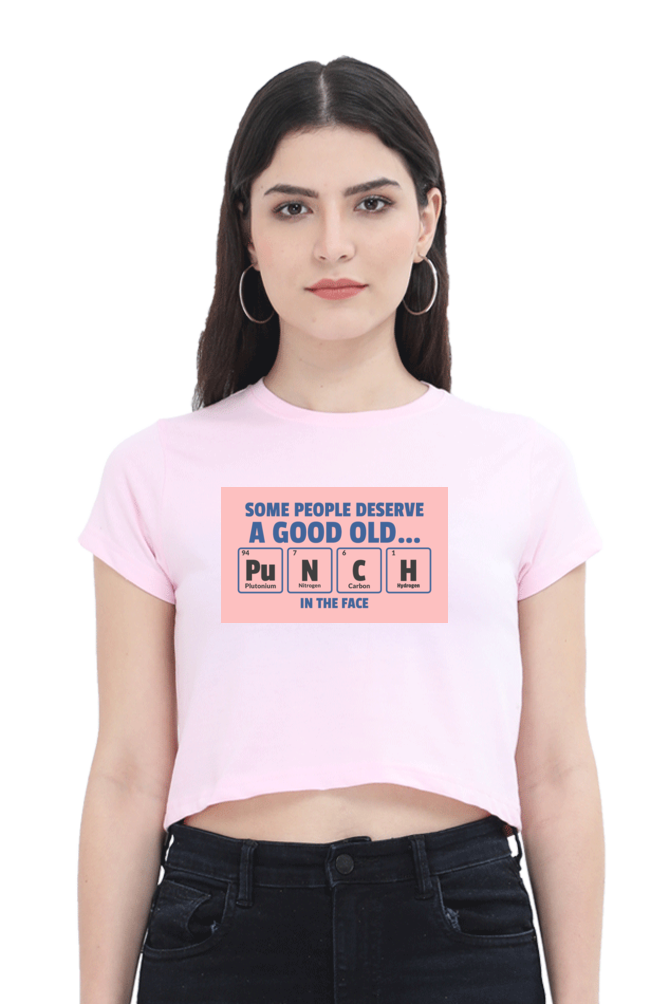 Women's Crop Top - Punch in the face