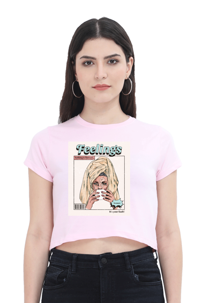 Women's Crop Top - Feelings