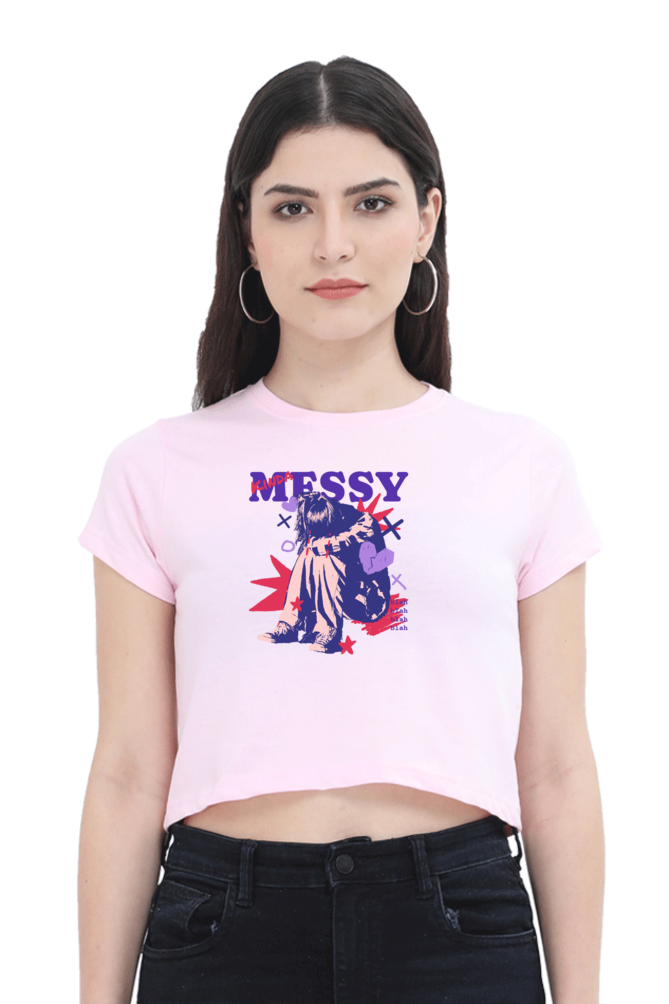 Women's Crop Top - Kinda messy