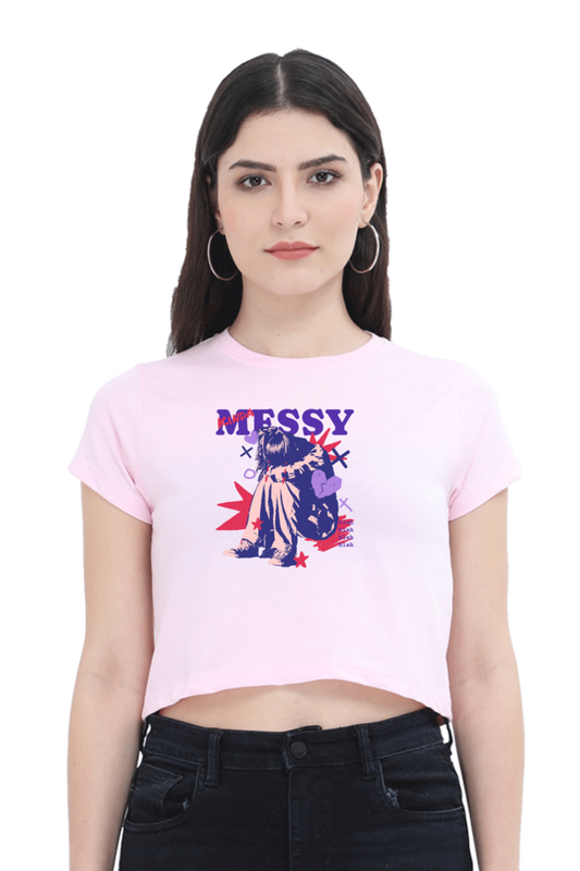 Women's Crop Top - Kinda messy