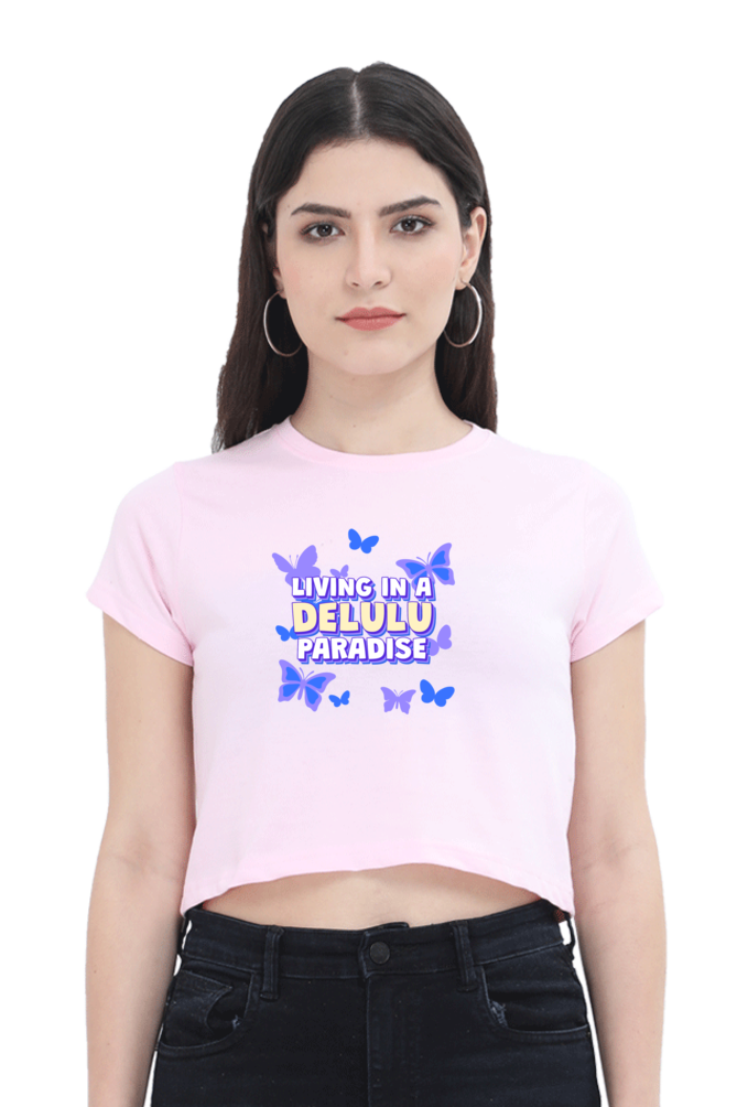 Women's Crop Top - Delulu Paradise