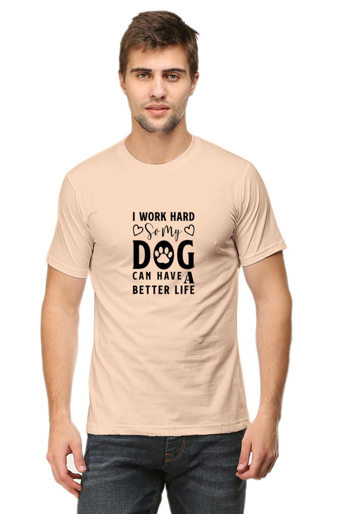 Classic T-shirt - I work hard for my dog