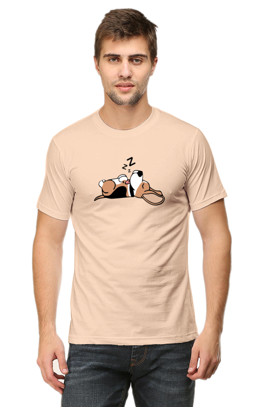 Classic T-shirt - Sleeping beagle