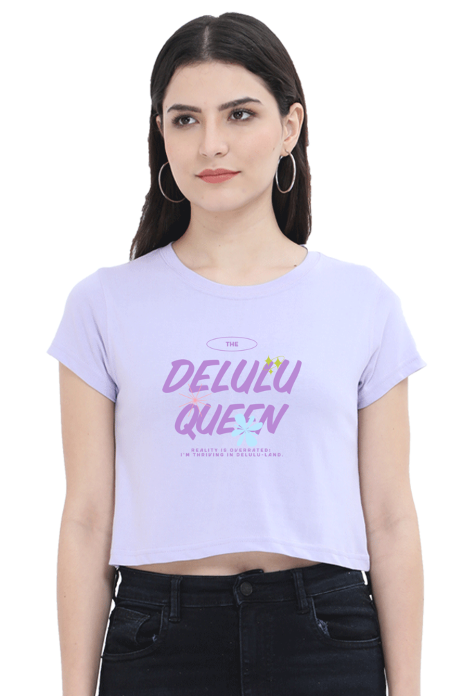 Women's Crop Top - Delulu queen