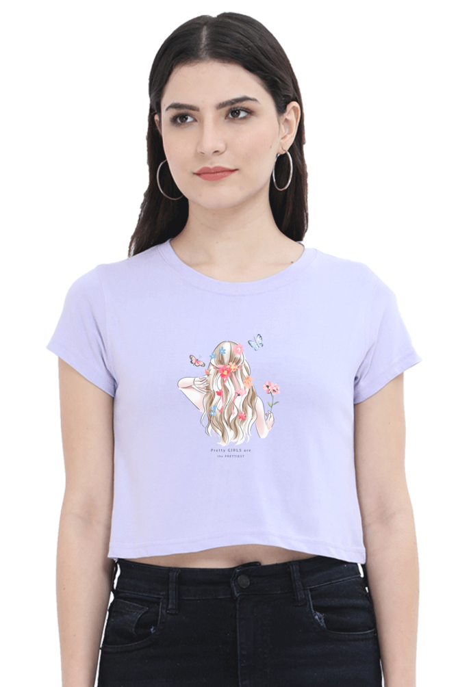 Women's Crop Top - Girl Turned back