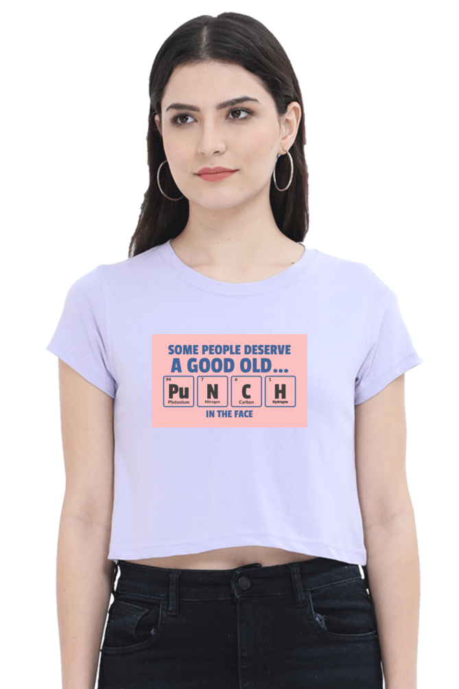 Women's Crop Top - Punch in the face