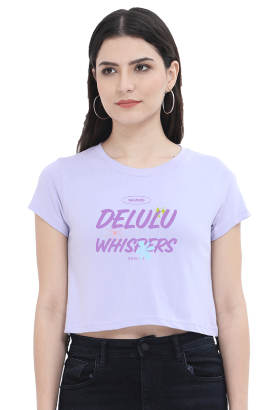 Women's Crop Top - Delulu whispers