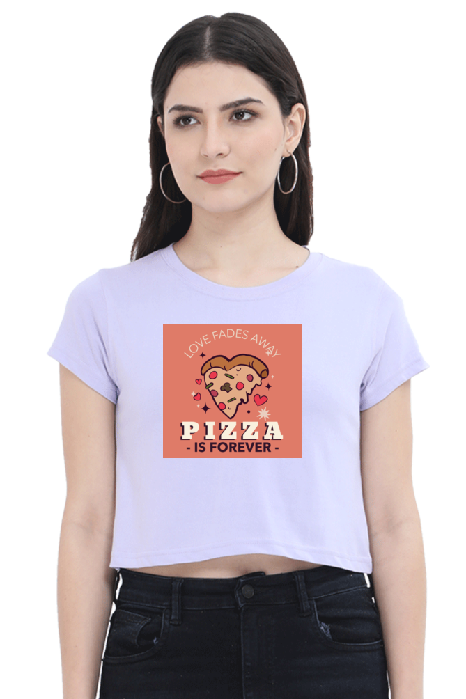 Women's Crop Top - Pizza is forever