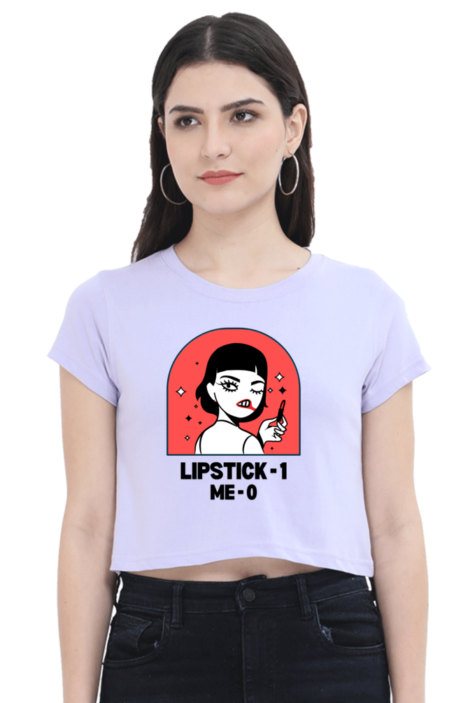 Women's Crop Top - Lipstick