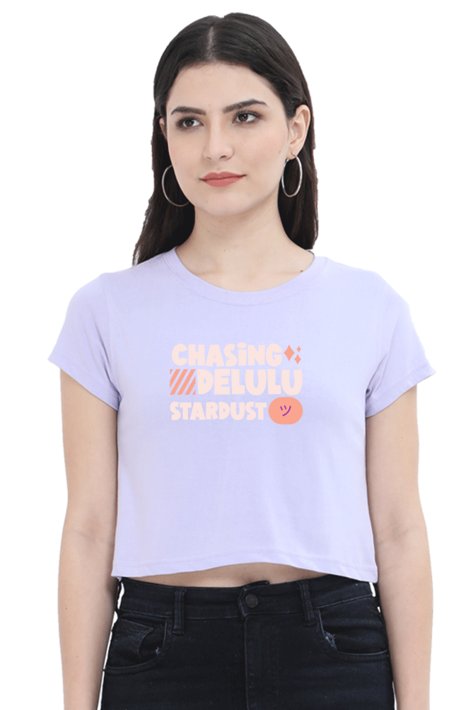 Women's Crop Top - Delulu startdust