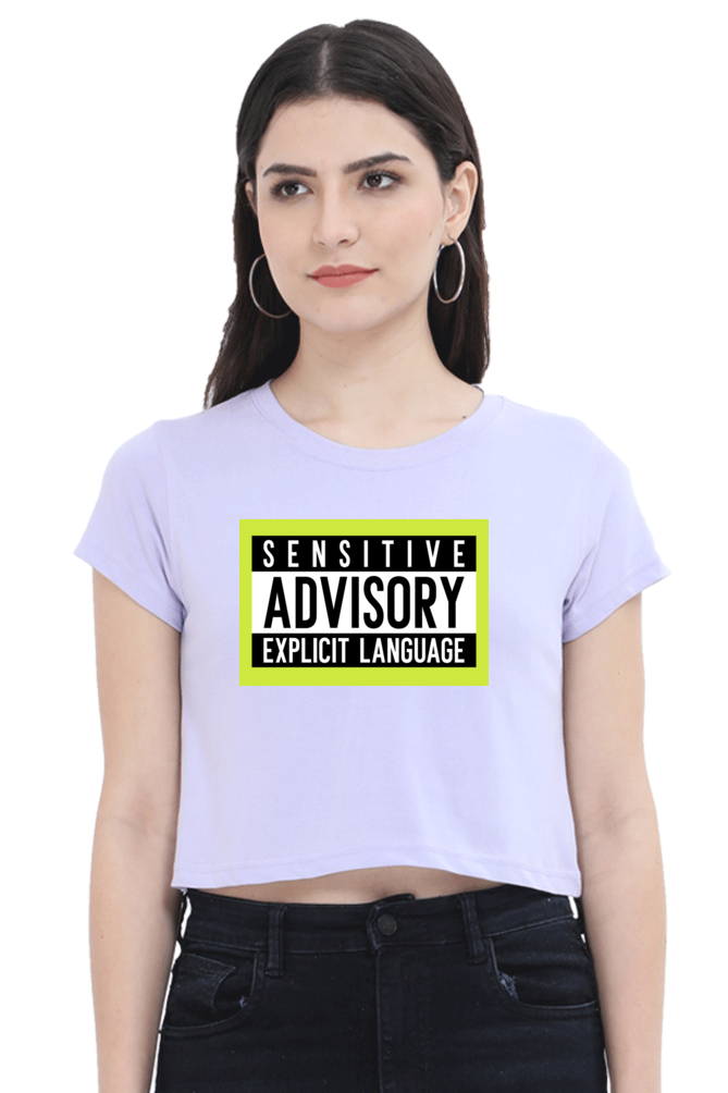 Women's Crop Top - Sensitive advisory