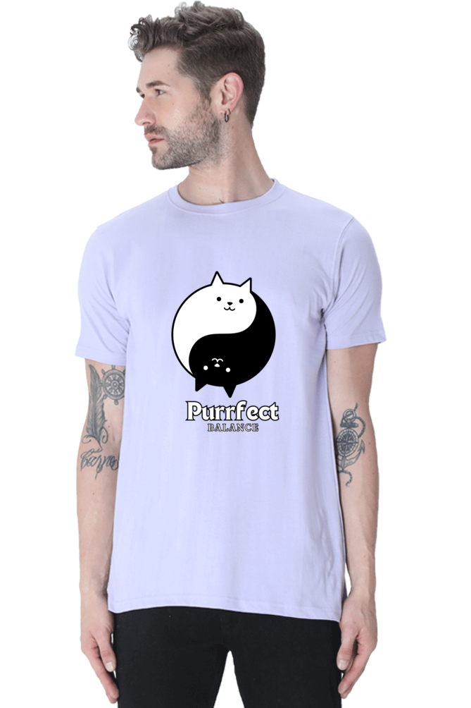 Classic T-shirt - Purrfect balance cat