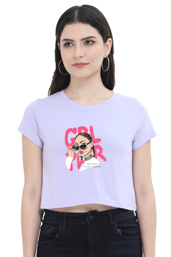 Women's Crop Top - Girl Power, Shades!