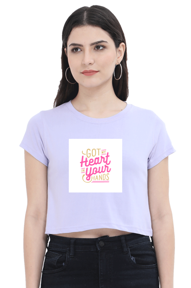 Women's Crop Top - Got My heart in your hands