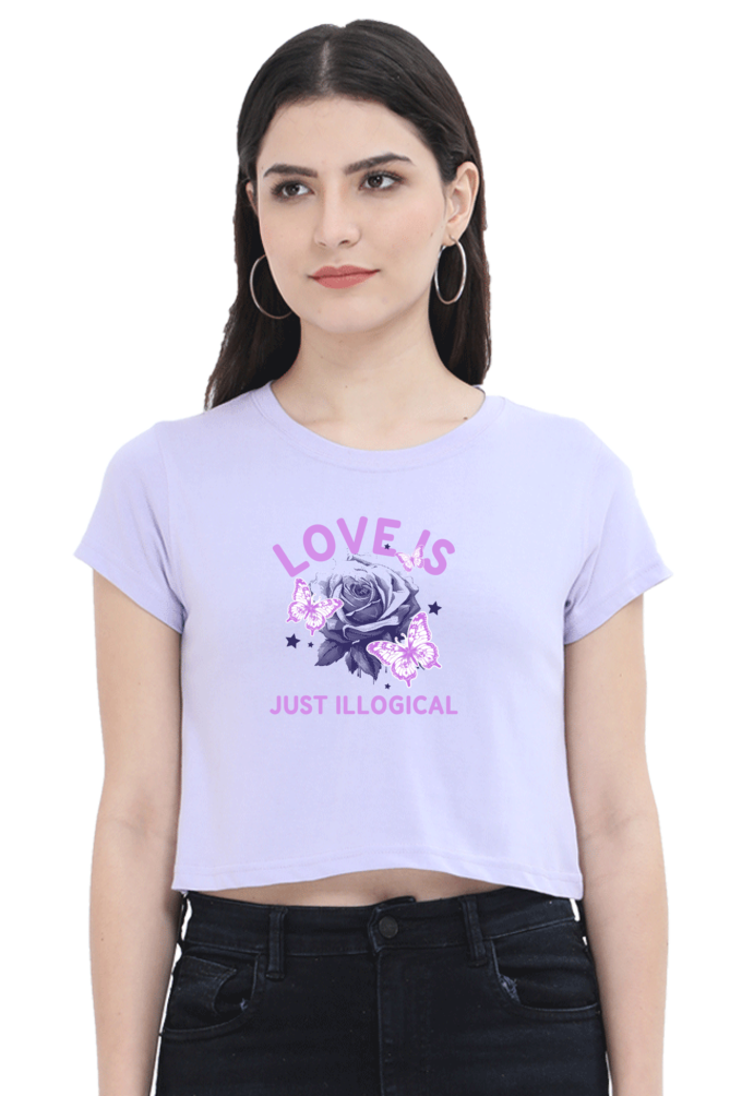 Women's Crop Top - Love is just illogical