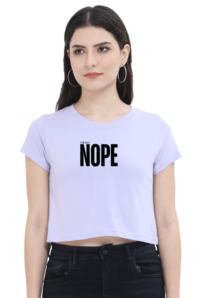 Women's Crop Top - yeah, NOPE