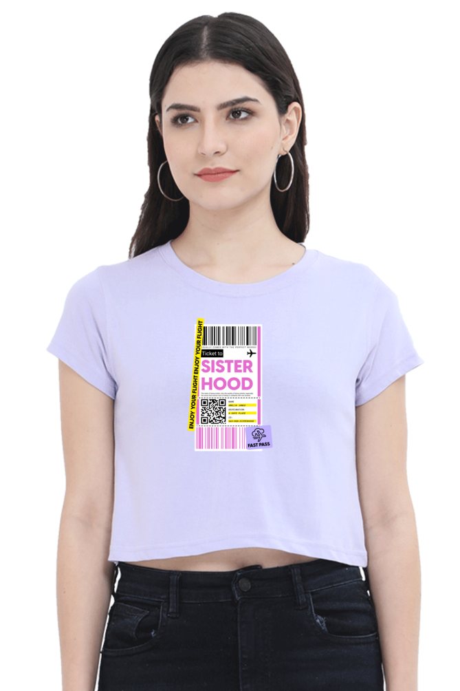 Women's Crop Top - Sisterhood label