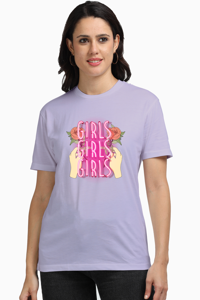 Premium Women's T-shirt - Girls Girls Girls