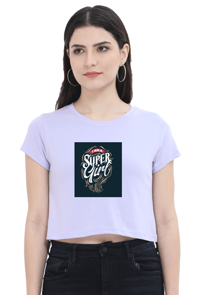 Women's Crop Top - I am a Super Girl