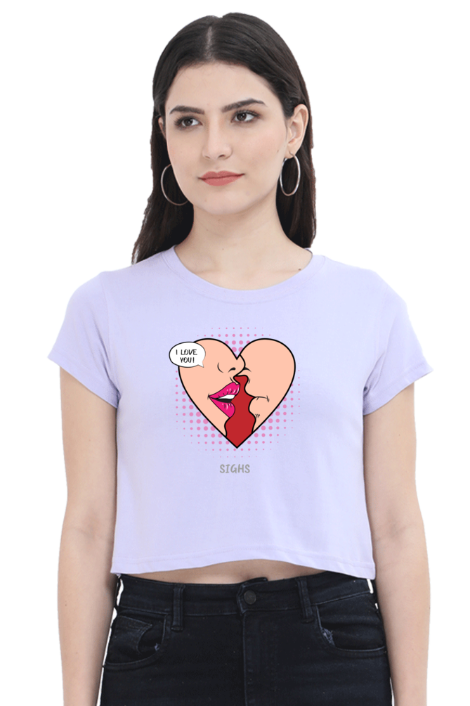 Women's Crop Top - Love Sigh