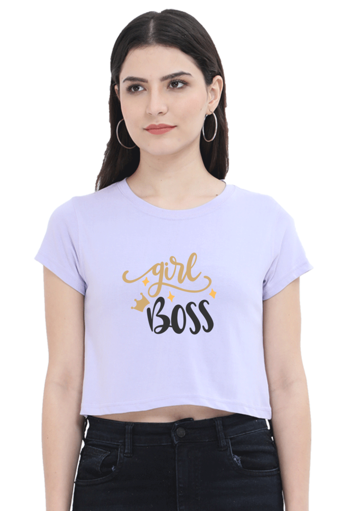 Women's Crop Top - Girl Boss Sparkles