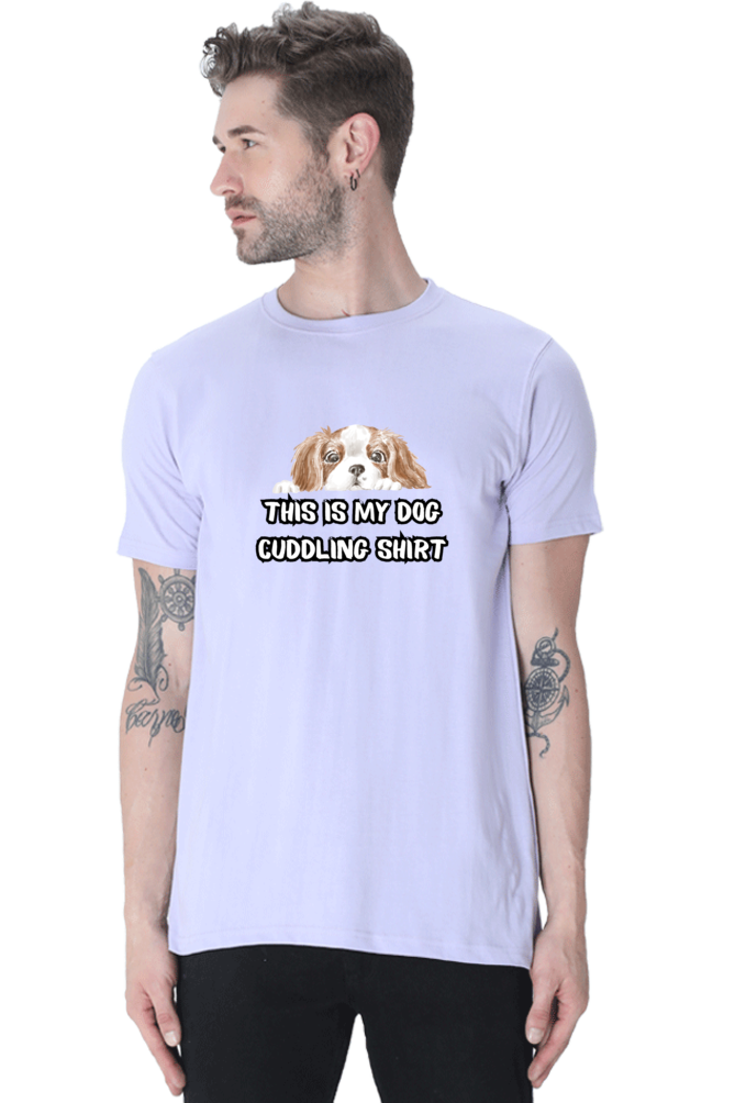 Classic T-shirt - Cuddling dog shirt